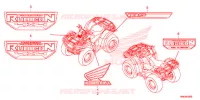 AUTOCOLLANTS pour Honda FOURTRAX 500 FOREMAN RUBICON de 2016