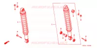 AMORTISSEUR ARRIERE pour Honda FOURTRAX 500 FOREMAN S 4X4 de 2006