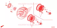 ROUE AVANT pour Honda FOURTRAX 500 FOREMAN RUBICON EPS RED de 2015