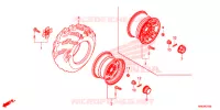 ROUE ARRIERE pour Honda FOURTRAX 500 FOREMAN RUBICON EPS RED de 2016