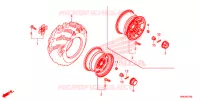 ROUE ARRIERE pour Honda FOURTRAX 500 FOREMAN RUBICON EPS DELUXE de 2015