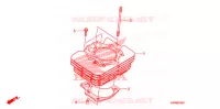 CYLINDRE pour Honda FOURTRAX 500 FOREMAN 4X4 RED de 2009