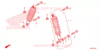 AMORTISSEUR AVANT pour Honda FOURTRAX 500 FOREMAN CAMO de 2012
