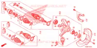 ARBRE DE ROUE  pour Honda FOURTRAX 500 RUBICON GPS EPS de 2011