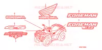 AUTOCOLLANTS pour Honda FOURTRAX 500 FOREMAN 4X4 Electric Shift, PS, CAMO de 2008