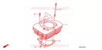 CYLINDRE pour Honda FOURTRAX 500 FOREMAN 4X4 Electric Shift, PS, CAMO de 2008