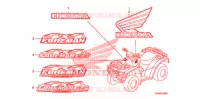 AUTOCOLLANTS pour Honda FOURTRAX 500 FOREMAN 4X4 Electric Shift, PS, CAMO de 2011