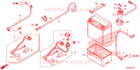 BATTERIE pour Honda FOURTRAX 500 FOREMAN 4X4 Power Steering de 2012