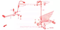 PEDALE pour Honda VFR 1200 F de 2012