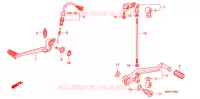 PEDALE pour Honda VFR 1200 DCT de 2011