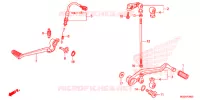 PEDALE pour Honda VFR 1200 DCT de 2014