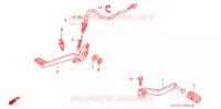 PEDALE pour Honda VFR 800 INTERCEPTOR de 2003