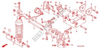 AMORTISSEUR ARRIERE (VFR800A6,7) pour Honda VFR 800 VTEC ABS de 2010