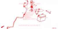 BATTERIE pour Honda VFR 800 INTERCEPTOR DELUXE de 2014