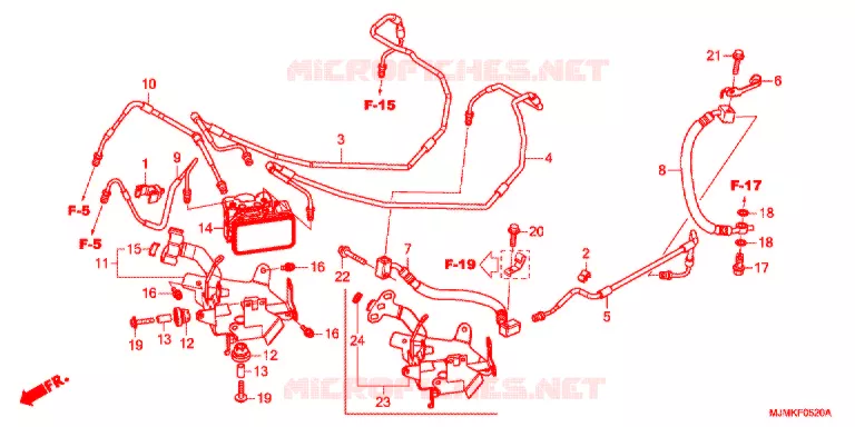 MODULATEUR ABS Honda MOTO 800 CROSSRUNNER 2015  VFR800XF_J