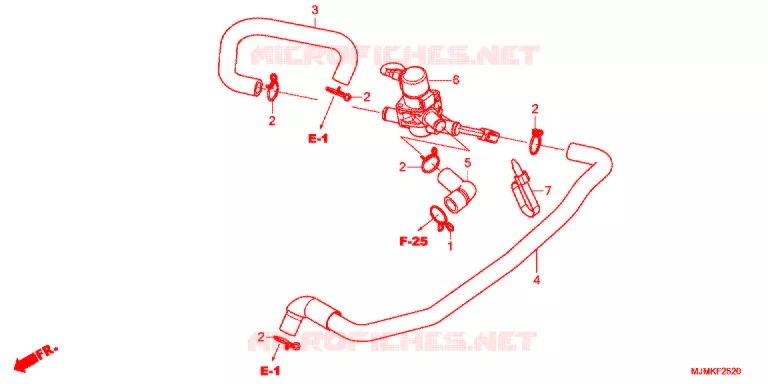 VALVE DE COMMANDE D'INJECTION D'AIR Honda MOTO 800 CROSSRUNNER 2016  VFR800XF_J