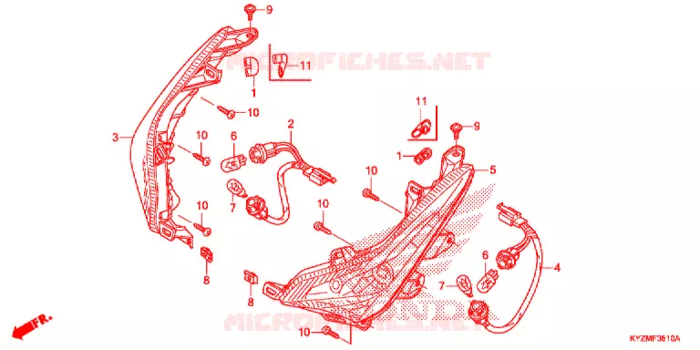 CLIGNOTANT AVANT Honda MOTO 125 FUTURE 2017  AFS125MCSG