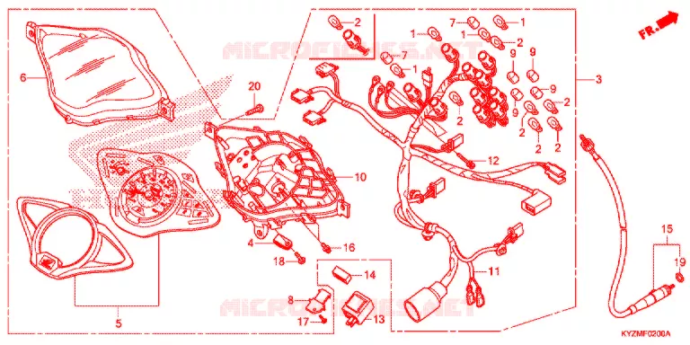 COMPTEUR Honda MOTO 125 FUTURE 2016  AFS125MCSG
