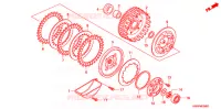 EMBRAYAGE (F.C.C.) pour Honda WAVE 110 RS, Casted wheels, Electric start de 2012