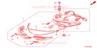 FEUX ARRIERE pour Honda WAVE 110 RS, Casted wheels, Electric start de 2012