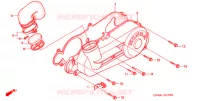 COUVERCLE GAUCHE pour Honda CH 80 ELITE de 2001