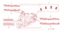 AUTOCOLLANTS pour Honda 50 METROPOLITAN de 2004