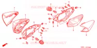 CLIGNOTANT pour Honda REFLEX 250 ABS de 2001