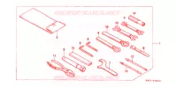 OUTIL pour Honda VRX 400 ROADSTAR RED de 1996