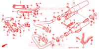 SILENCIEUX D'ECHAPPEMENT pour Honda VT 1100 SHADOW C2 SABRE de 2003