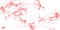 CLIGNOTANT pour Honda VT 1100 SHADOW C2 SABRE de 2003