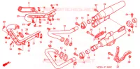 SILENCIEUX D'ECHAPPEMENT pour Honda VT 1100 SHADOW C2 SABRE de 2003