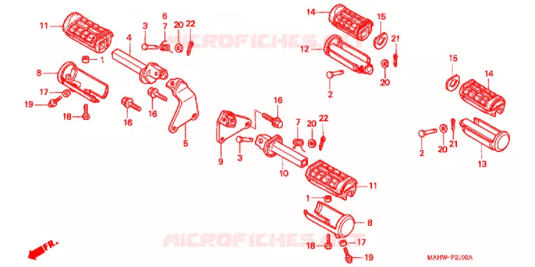 REPOSE PIED Honda MOTO 1100 SHADOW 1999  VT1100C2X