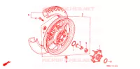 ROUE ARRIERE pour Honda VT 1100 SHADOW de 1987