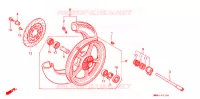 ROUE AVANT pour Honda VT 1100 SHADOW de 1987