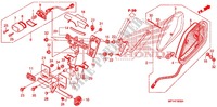 FEU ARRIERE   ECLAIRAGE DE PLAQUE (VT1300CR/CRA,VT1300CT/CTA) pour Honda VT 1300 STATELINE ABS RED de 2010