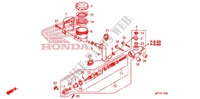 MAITRE CYLINDRE DE FREIN ARRIERE pour Honda VT 1300 STATELINE ABS RED de 2010