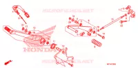 PEDALE (VT1300CR/CRA,VT1300CS/CSA) pour Honda VT 1300 STATELINE ABS RED de 2010