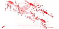 REPOSE PIED (VT1300CR/CRA,VT1300CS/CSA) pour Honda VT 1300 STATELINE ABS RED de 2010