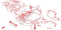RESERVOIR A CARBURANT pour Honda VT 1300 STATELINE ABS RED de 2010