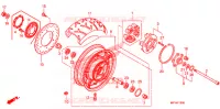 ROUE ARRIERE pour Honda VT 1300 STATELINE ABS RED de 2010