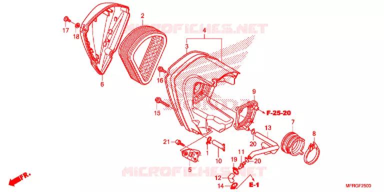 FILTRE A AIR Honda MOTO 1300 VT 2016  VT1300CRAG