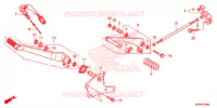 PEDALE (VT1300CRA/CR/CSA/CS) pour Honda VT 1300 STATELINE de 2013