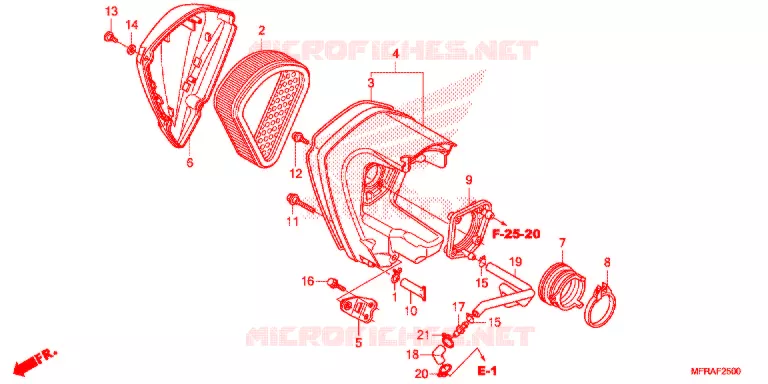 FILTRE A AIR Honda MOTO 1300 VT 2013  VT1300CRD