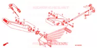 PEDALE pour Honda VT 1300 SABRE de 2010
