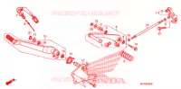 PEDALE pour Honda VT 1300 SABRE ABS de 2010