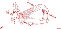GARDE BOUE AVANT (VT1300CS/CSA) pour Honda VT 1300 SABRE BLUE de 2011