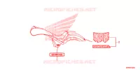 AUTOCOLLANTS (VT1300CSA/CS) pour Honda VT 1300 SABRE de 2013