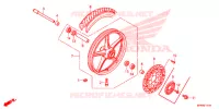 ROUE AVANT (VT1300CSA/CS) pour Honda VT 1300 SABRE de 2013