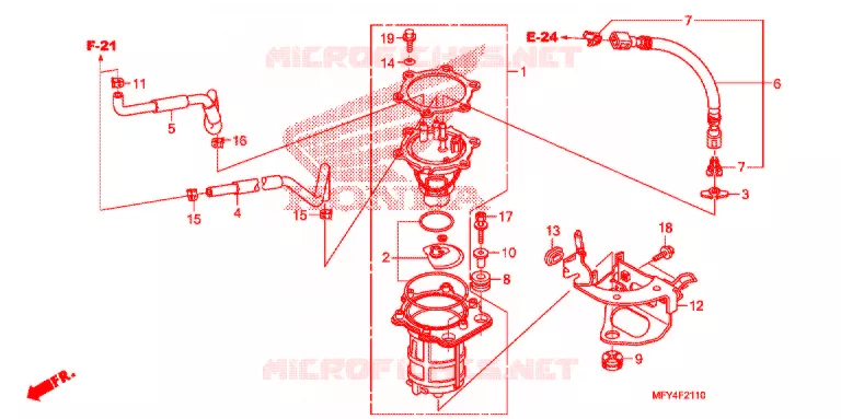 POMPE A ESSENCE Honda MOTO 1300 VT 2011  VT1300CTAB