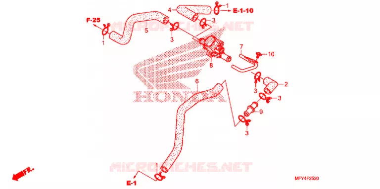 VALVE DE COMMANDE D'INJECTION D'AIR Honda MOTO 1300 VT 2011  VT1300CTAB